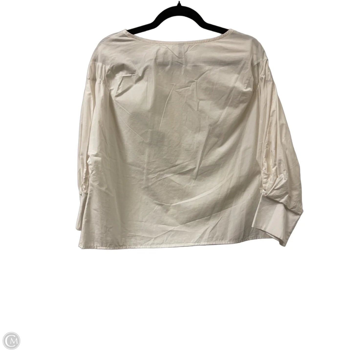 Blouse Long Sleeve By Clothes Mentor In White, Size: S
