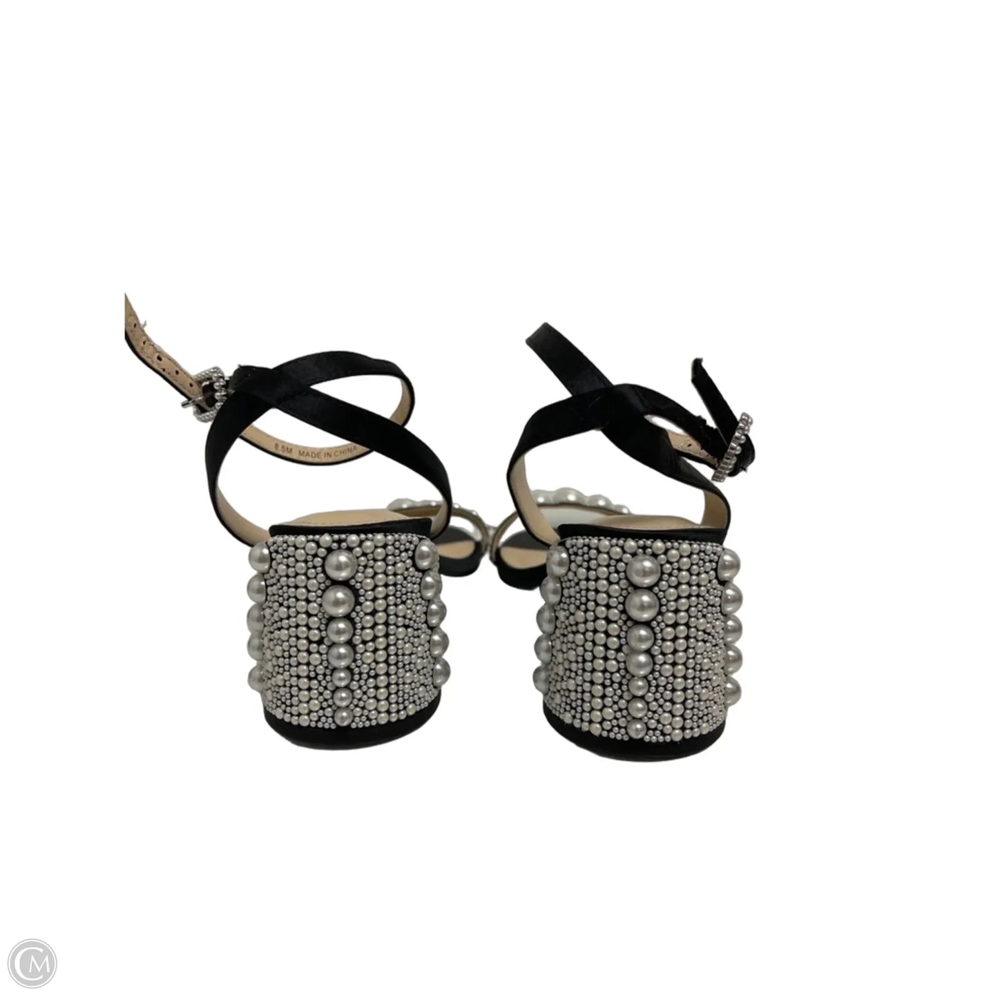 Sandals Heels Block By Betsey Johnson In Black, Size: 8.5