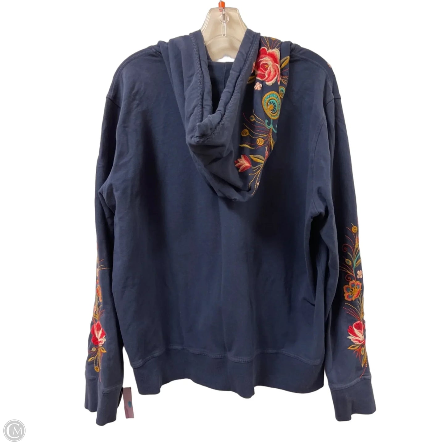 Jacket Designer By Johnny Was In Navy, Size: Xl