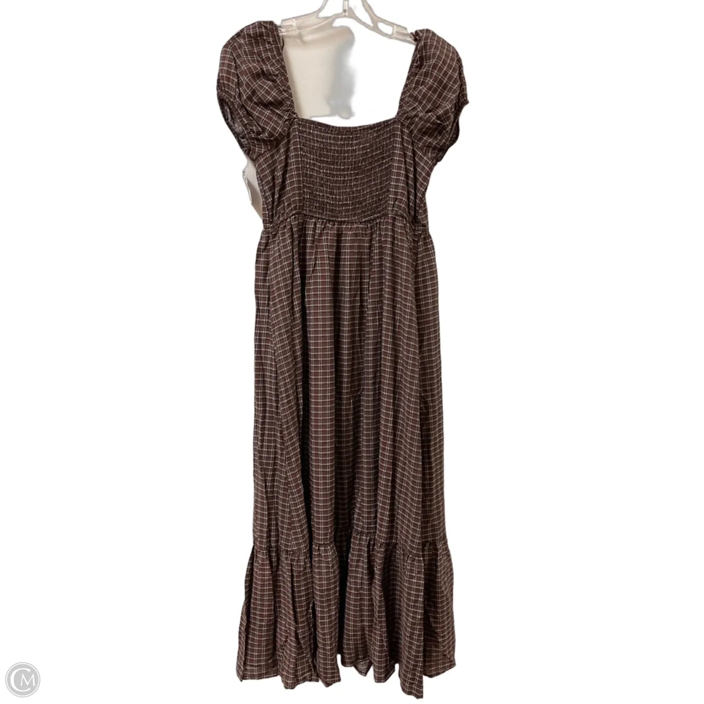 Dress Casual Midi By Blu Pepper In Brown, Size: S
