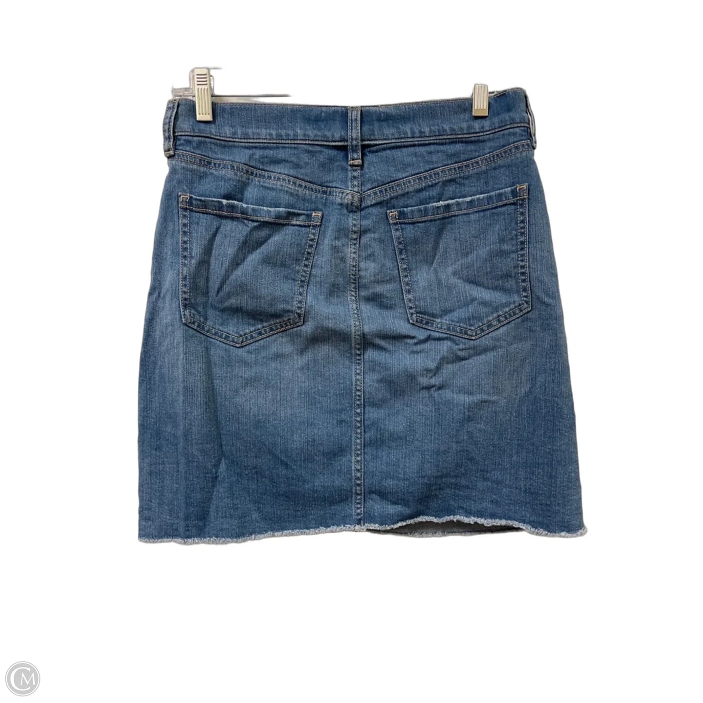 Skirt Mini & Short By Loft In Blue Denim, Size: 8