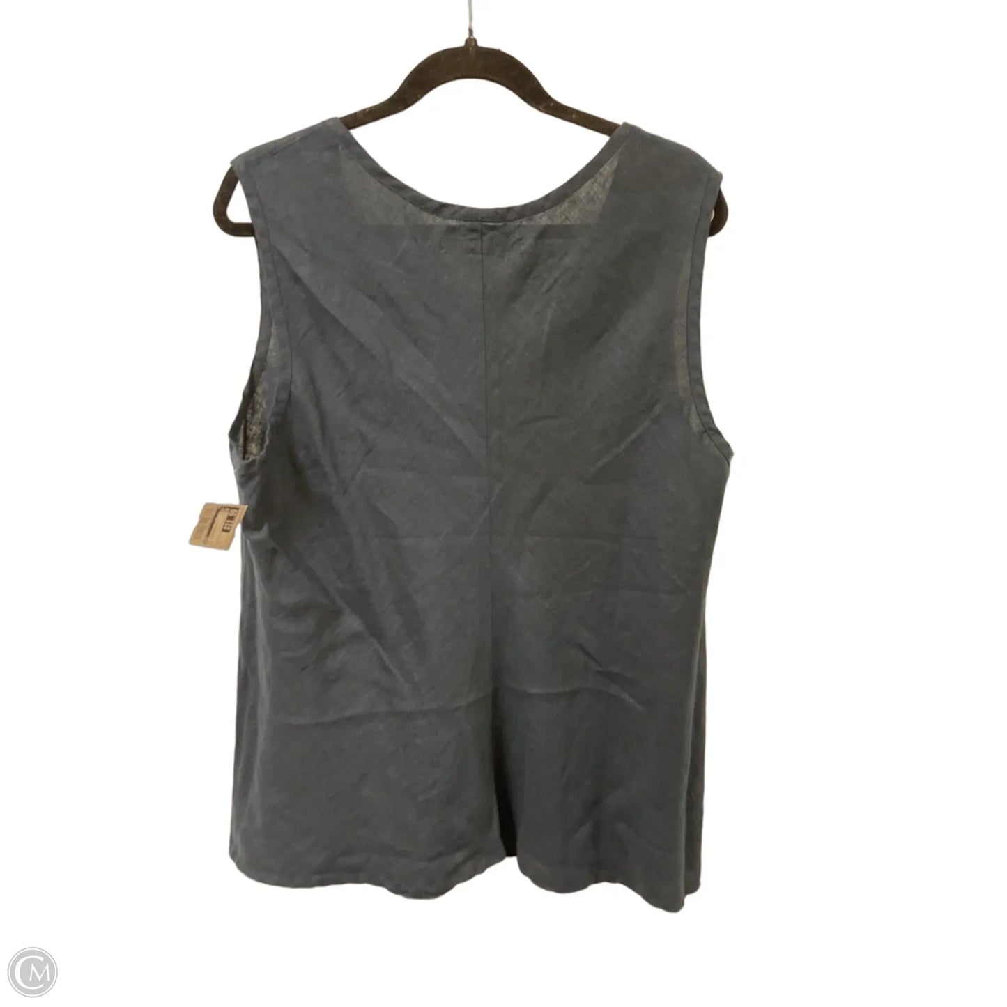 Top Sleeveless By Flax In Navy, Size: L