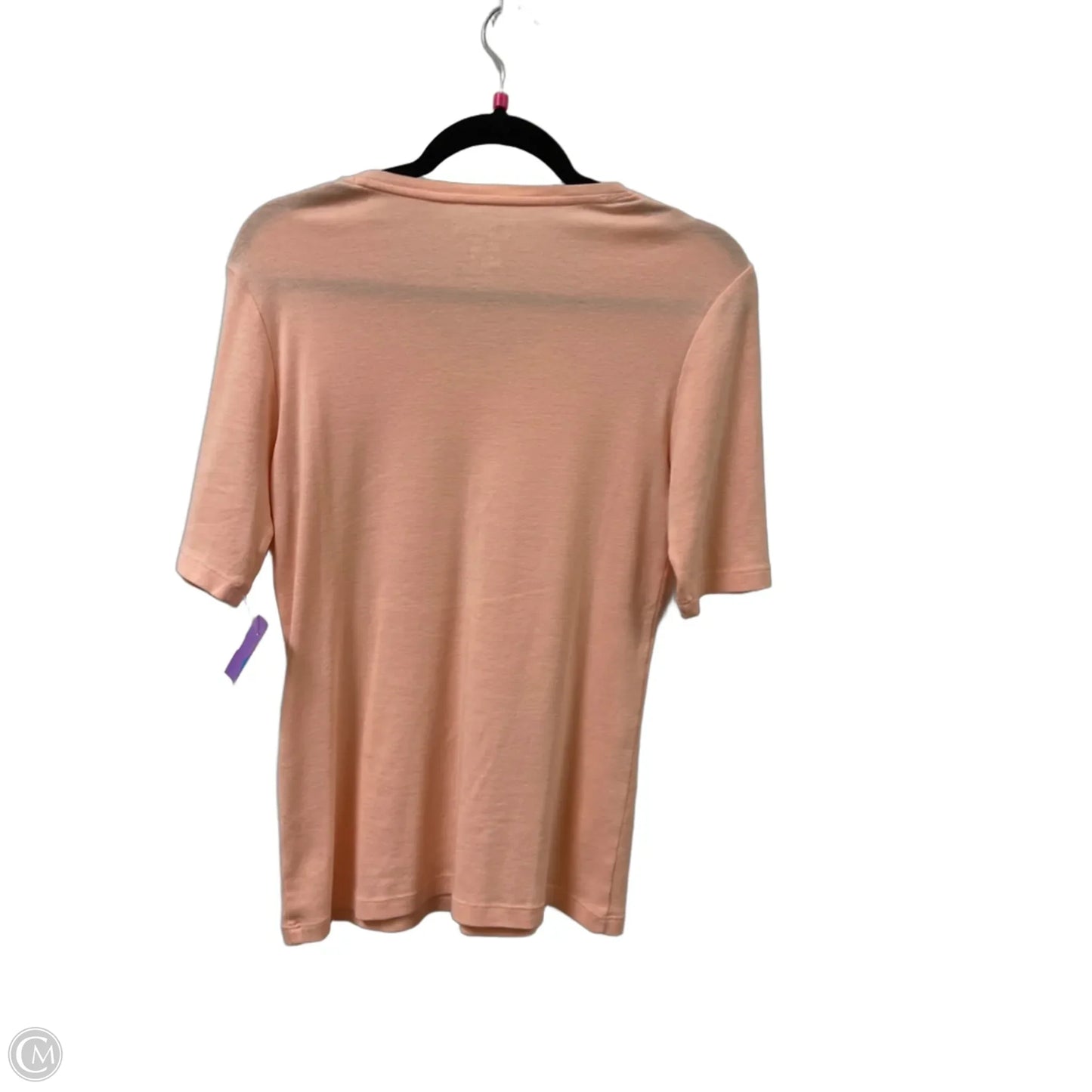 Top Short Sleeve By Chicos In Pink, Size: S