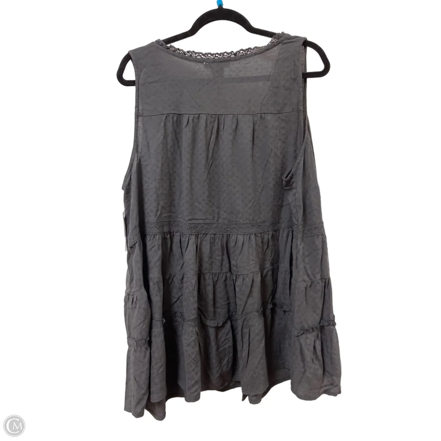 Top Sleeveless By Torrid In Grey, Size: 1x