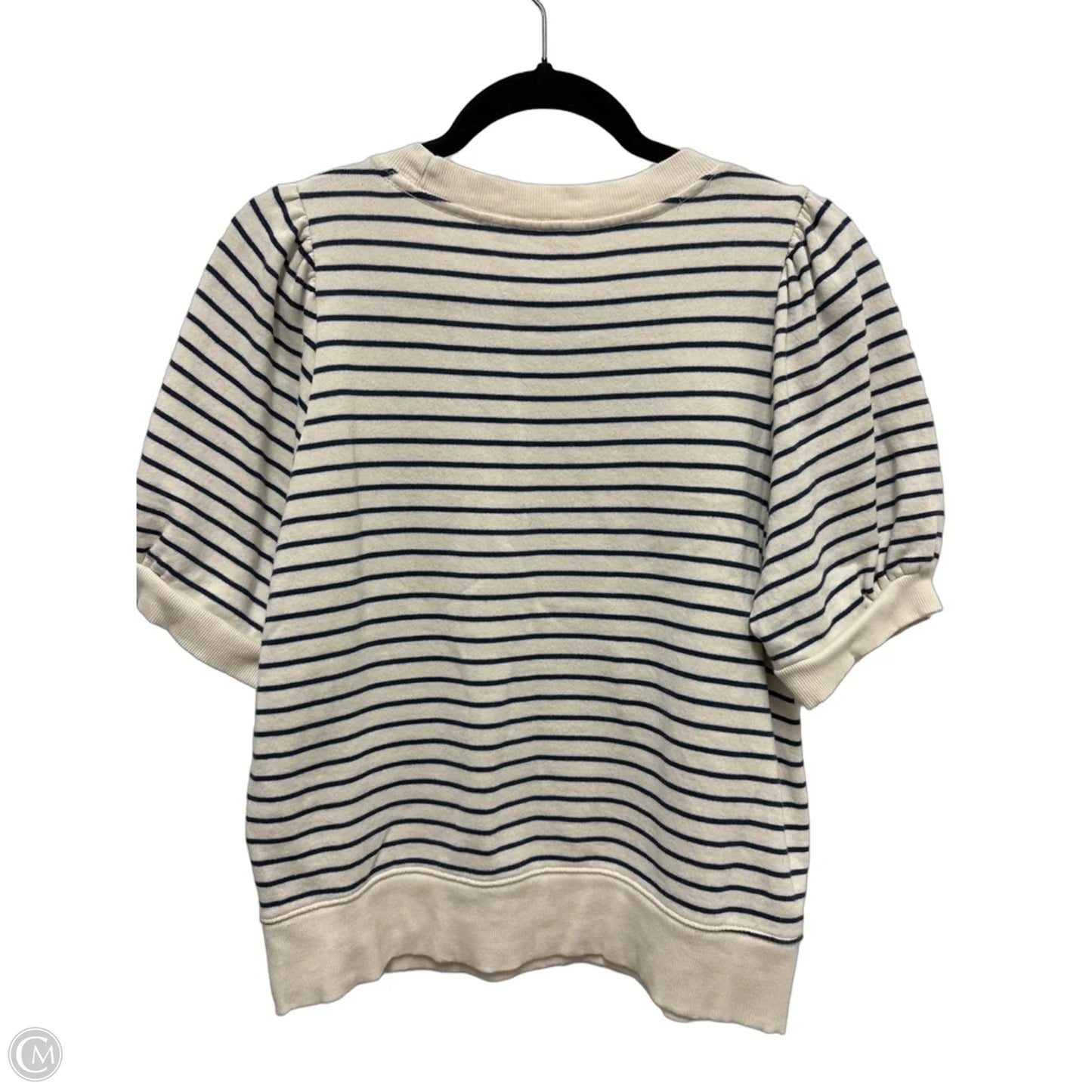 Sweater Short Sleeve By Maeve In Striped Pattern, Size: S