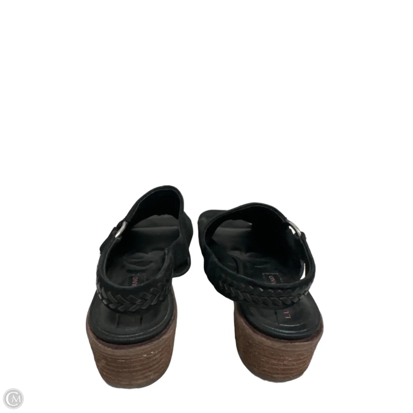 Sandals Heels Block By Lucky Brand In Black, Size: 8.5