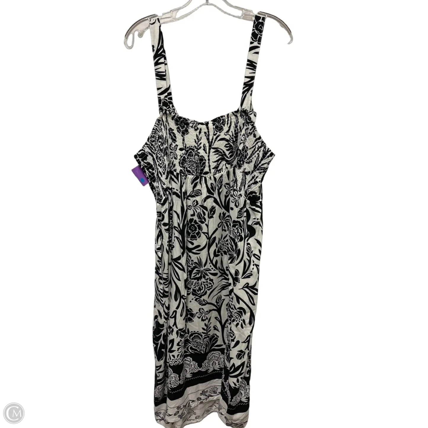 Dress Casual Maxi By Knox Rose In Black & White, Size: 2x