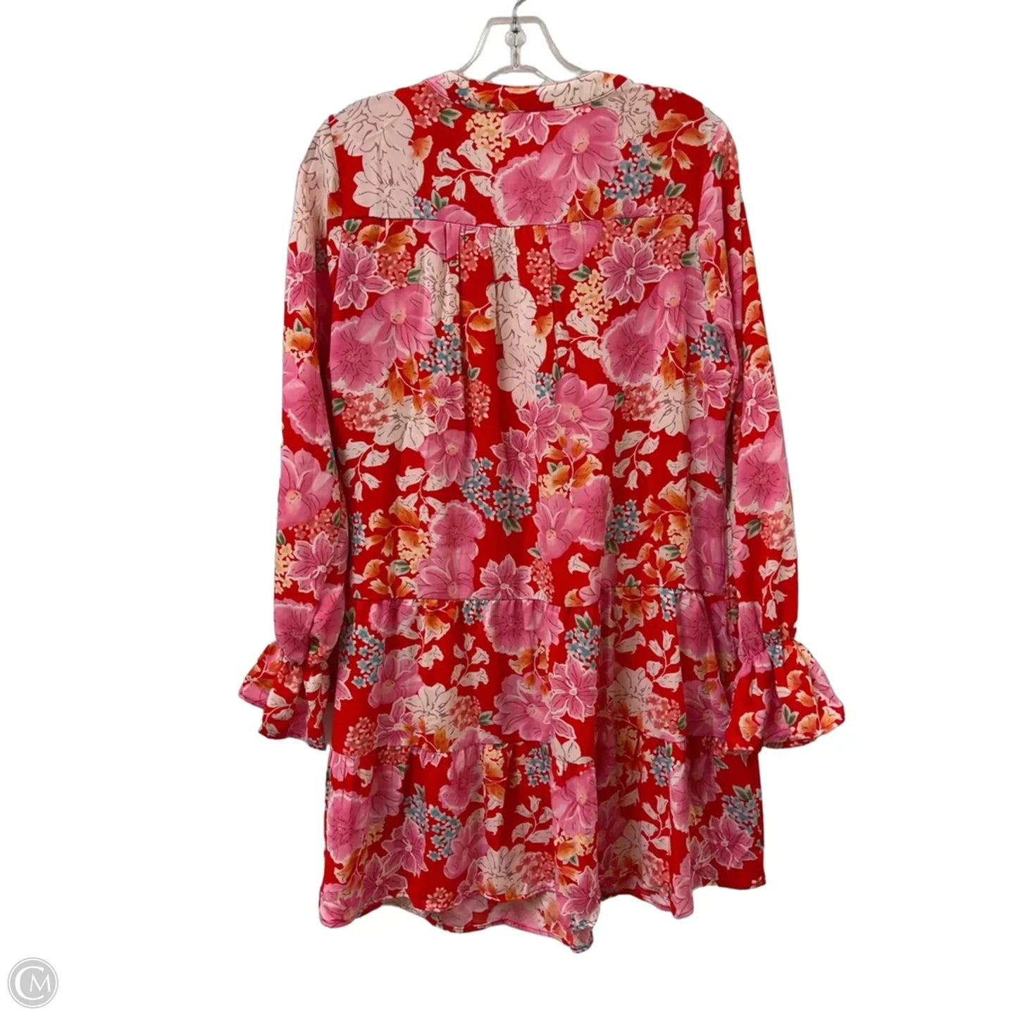 Dress Casual Short By Clothes Mentor In Pink & Red, Size: S
