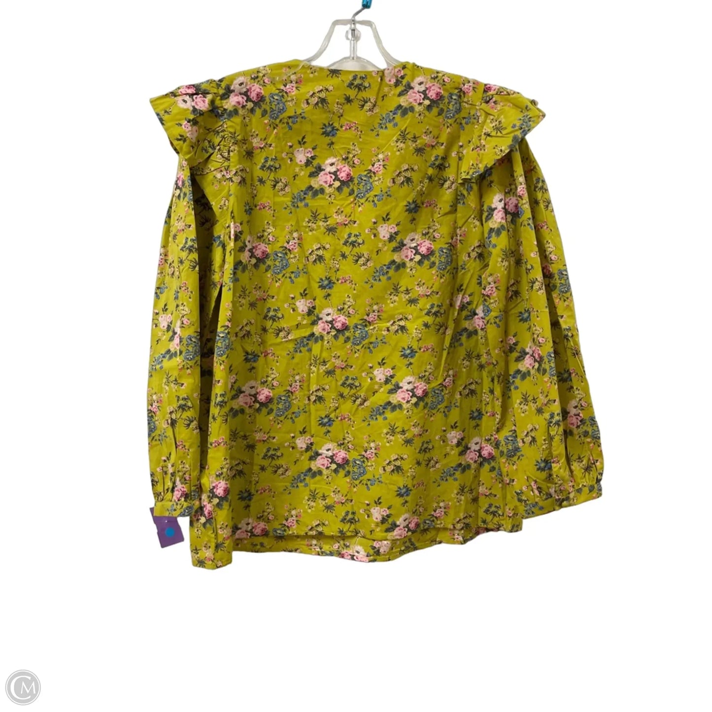 Top Long Sleeve By Entro In Green, Size: M