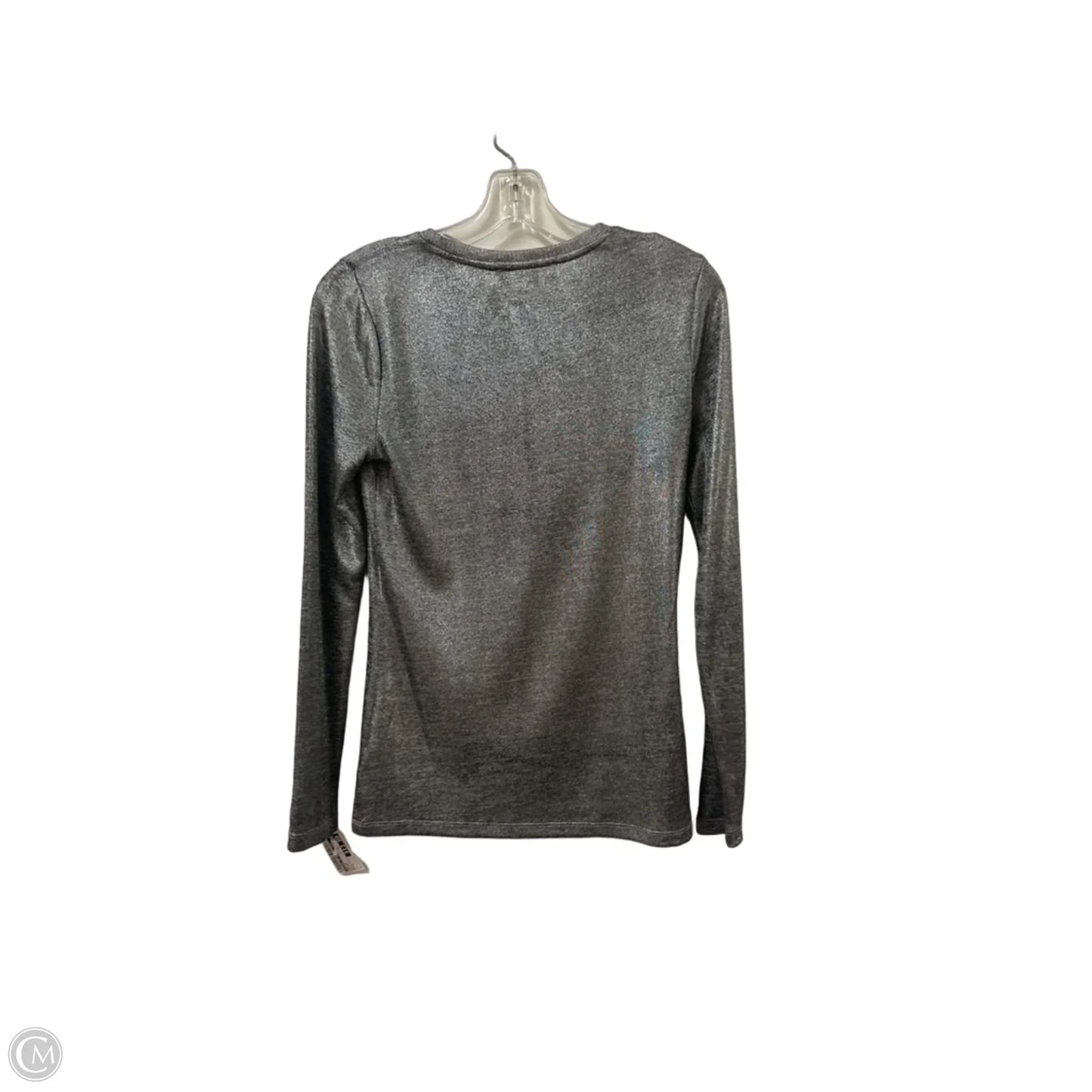 Top Long Sleeve By Michael By Michael Kors In Silver, Size: S