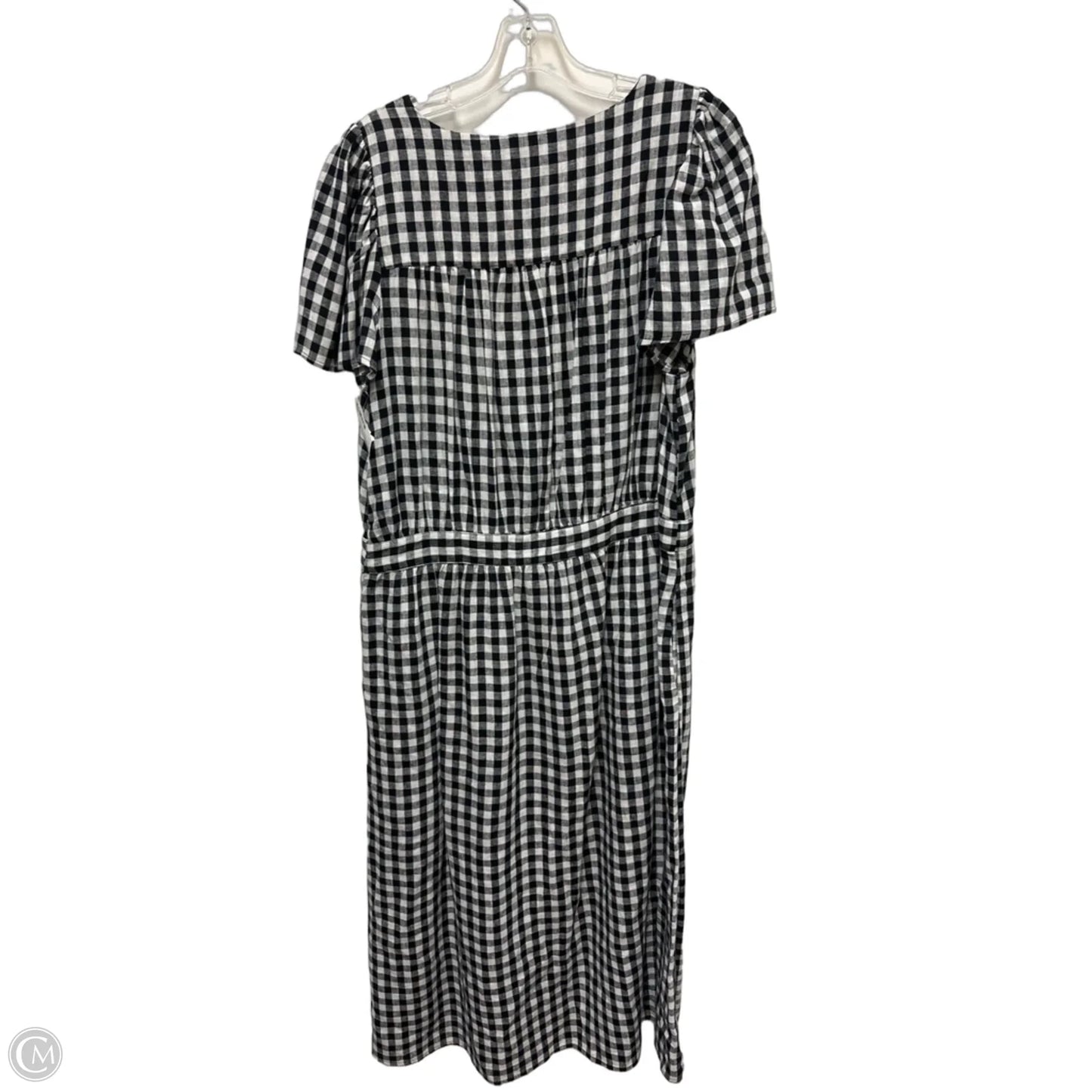 Dress Casual Maxi By Who What Wear In Black & White, Size: L