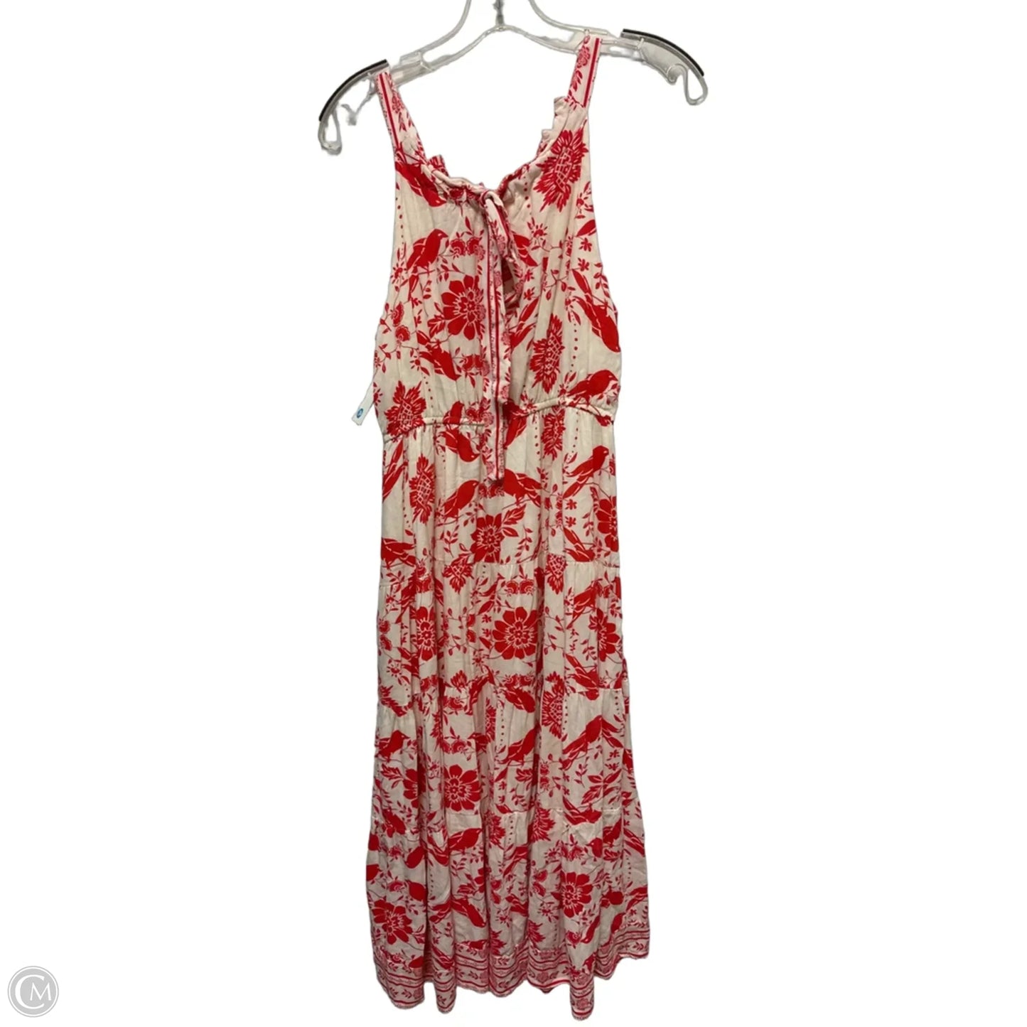 Dress Casual Maxi By Blu Pepper In Red & White, Size: L