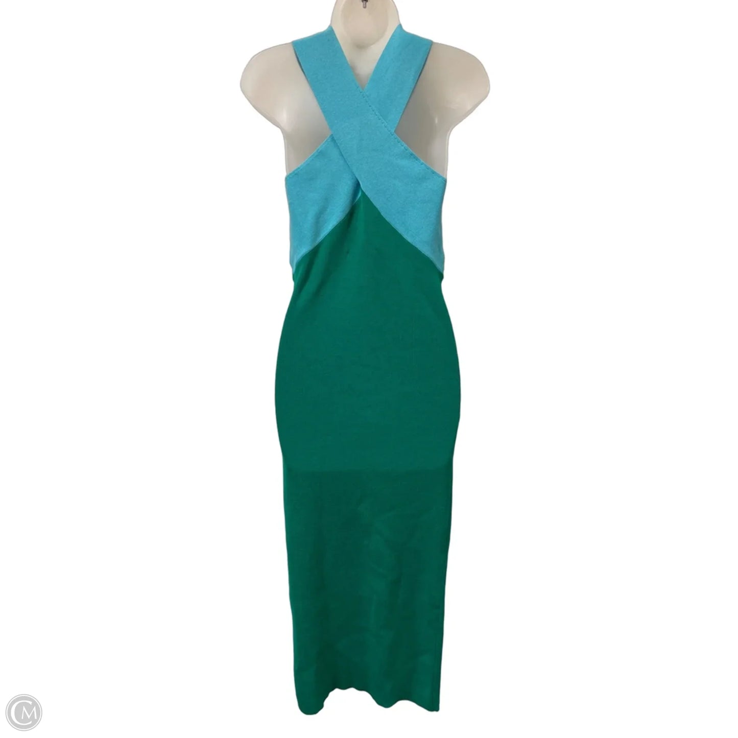 Dress Casual Maxi By Le Superbe In Blue & Green, Size: M