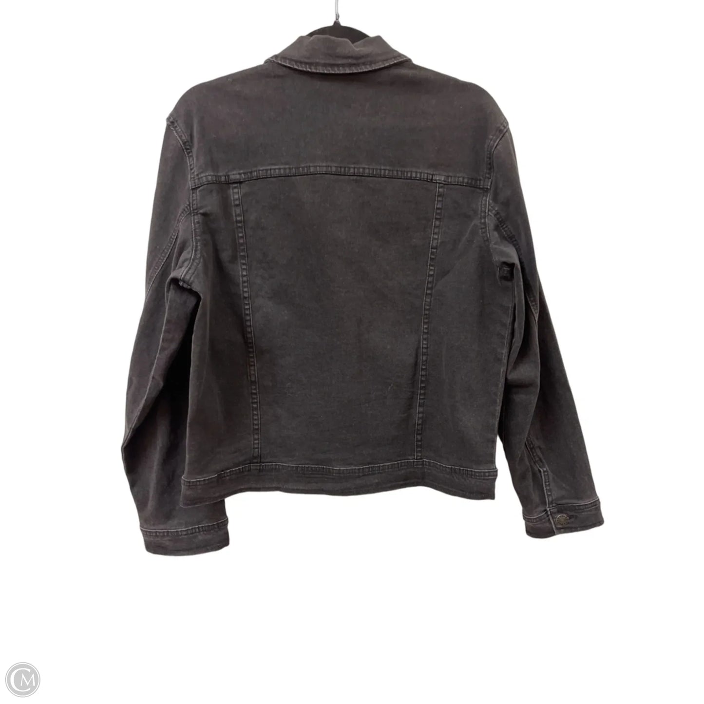 Jacket Denim By Clothes Mentor In Grey Denim, Size: L