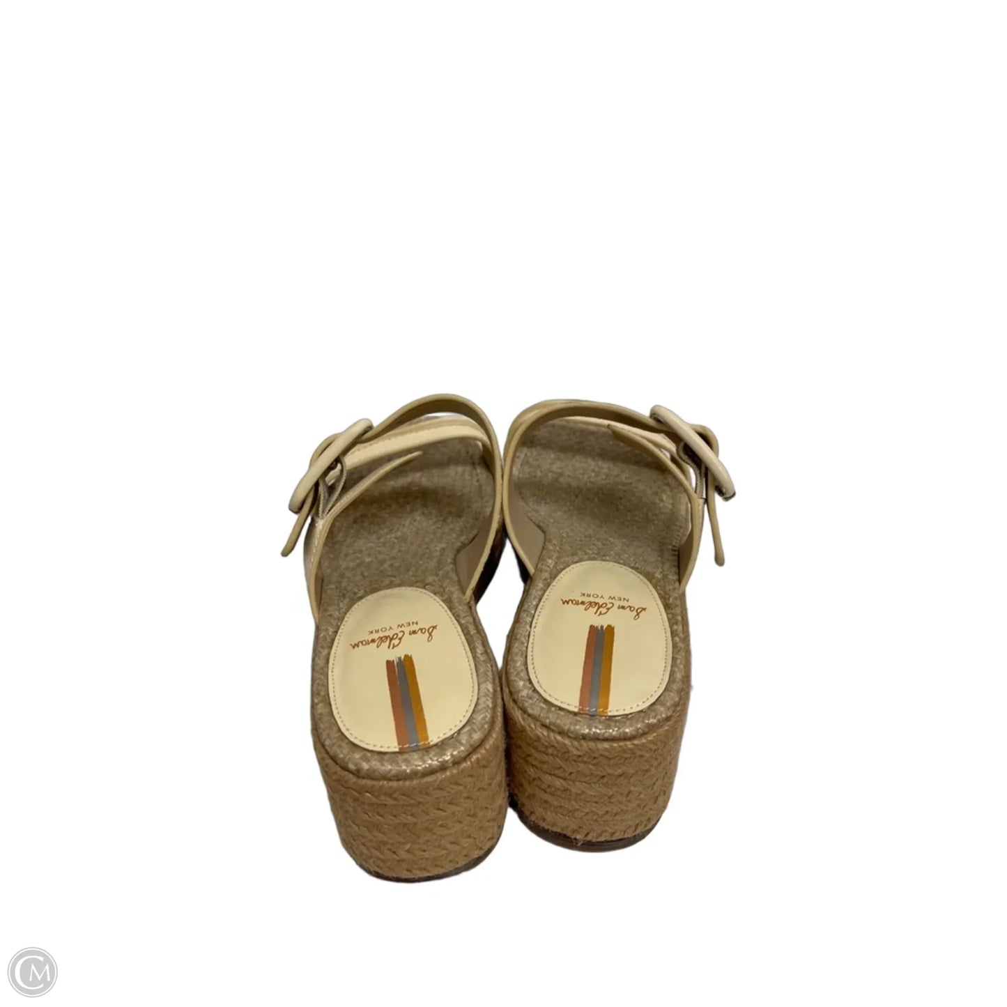 Sandals Heels Wedge By Sam Edelman In Cream, Size: 7.5
