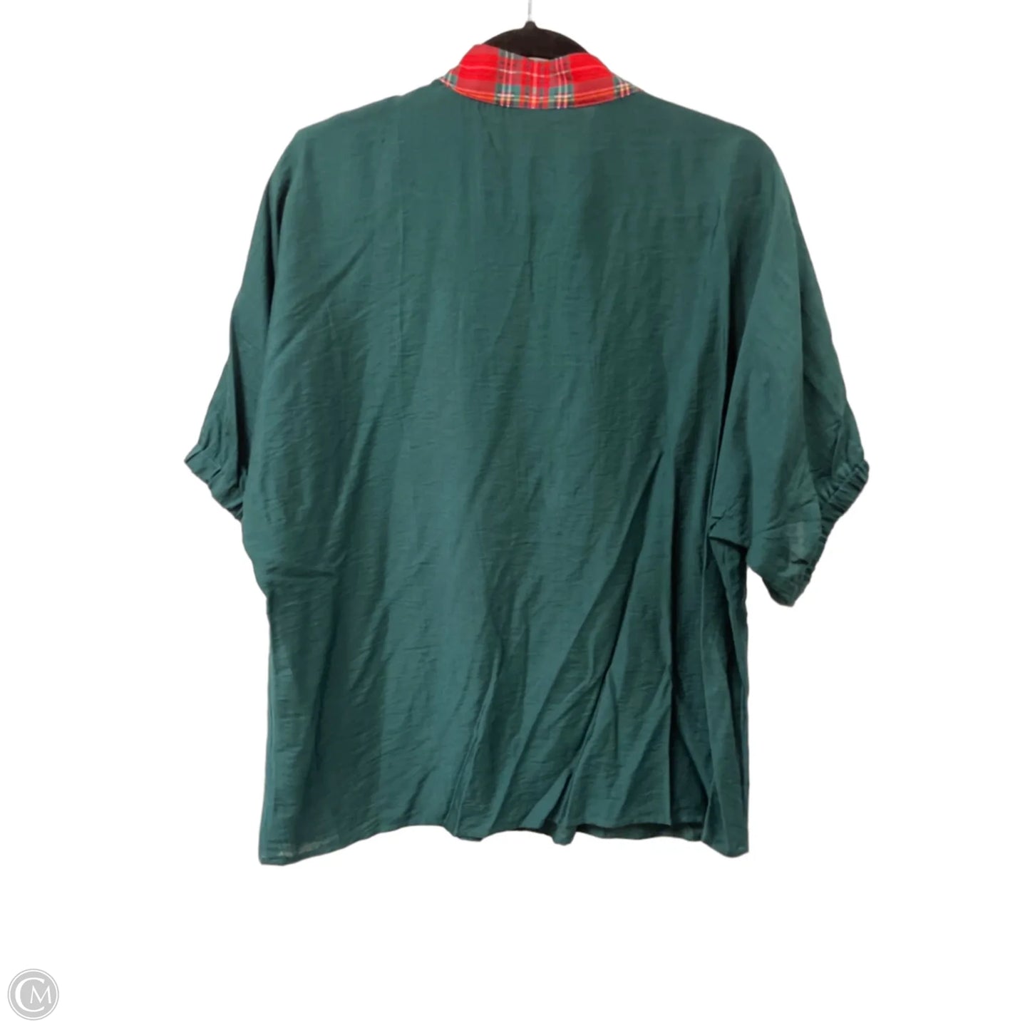 Top Short Sleeve By Clothes Mentor In Green & Red, Size: L