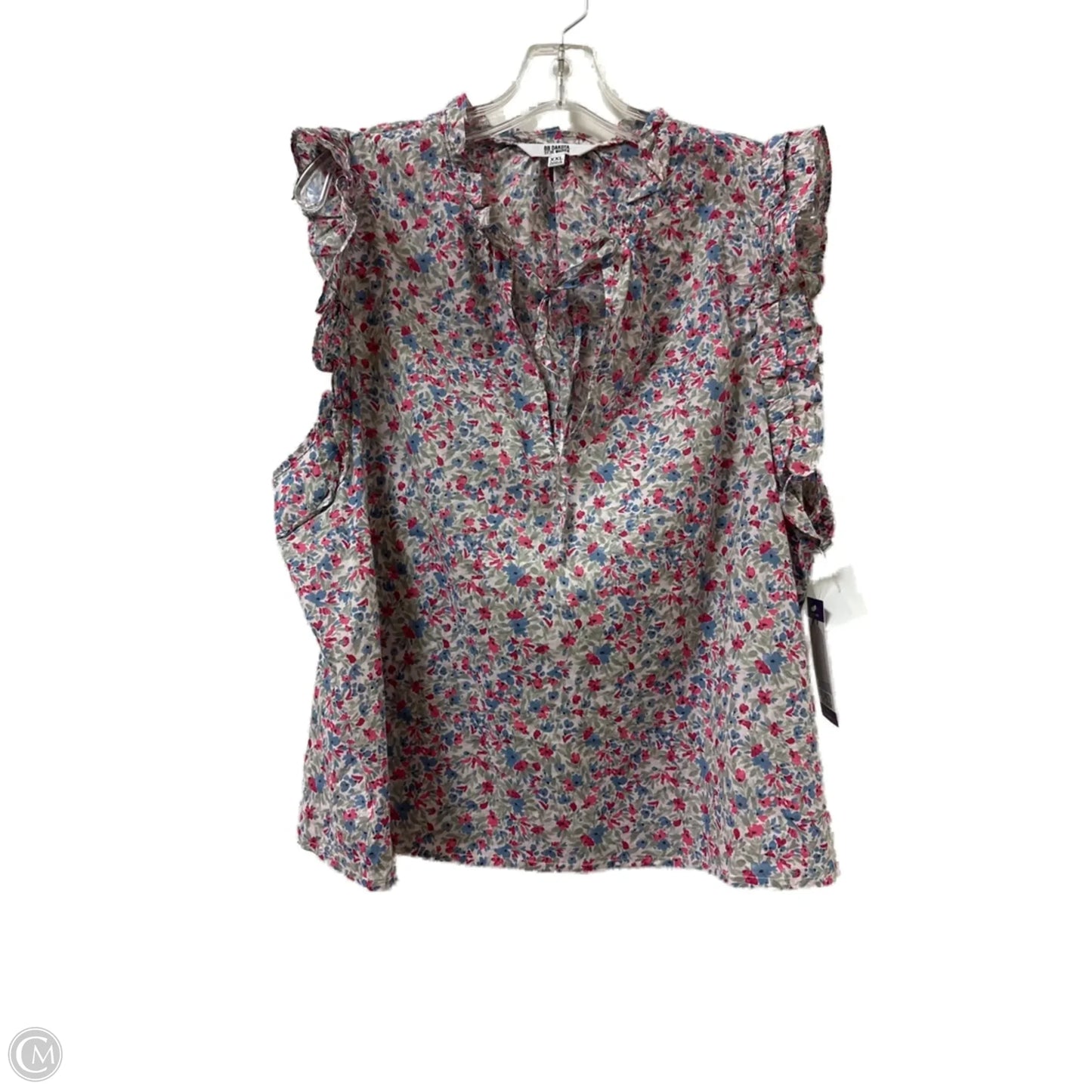 Top Short Sleeve By Bb Dakota In Floral Print, Size: 1x