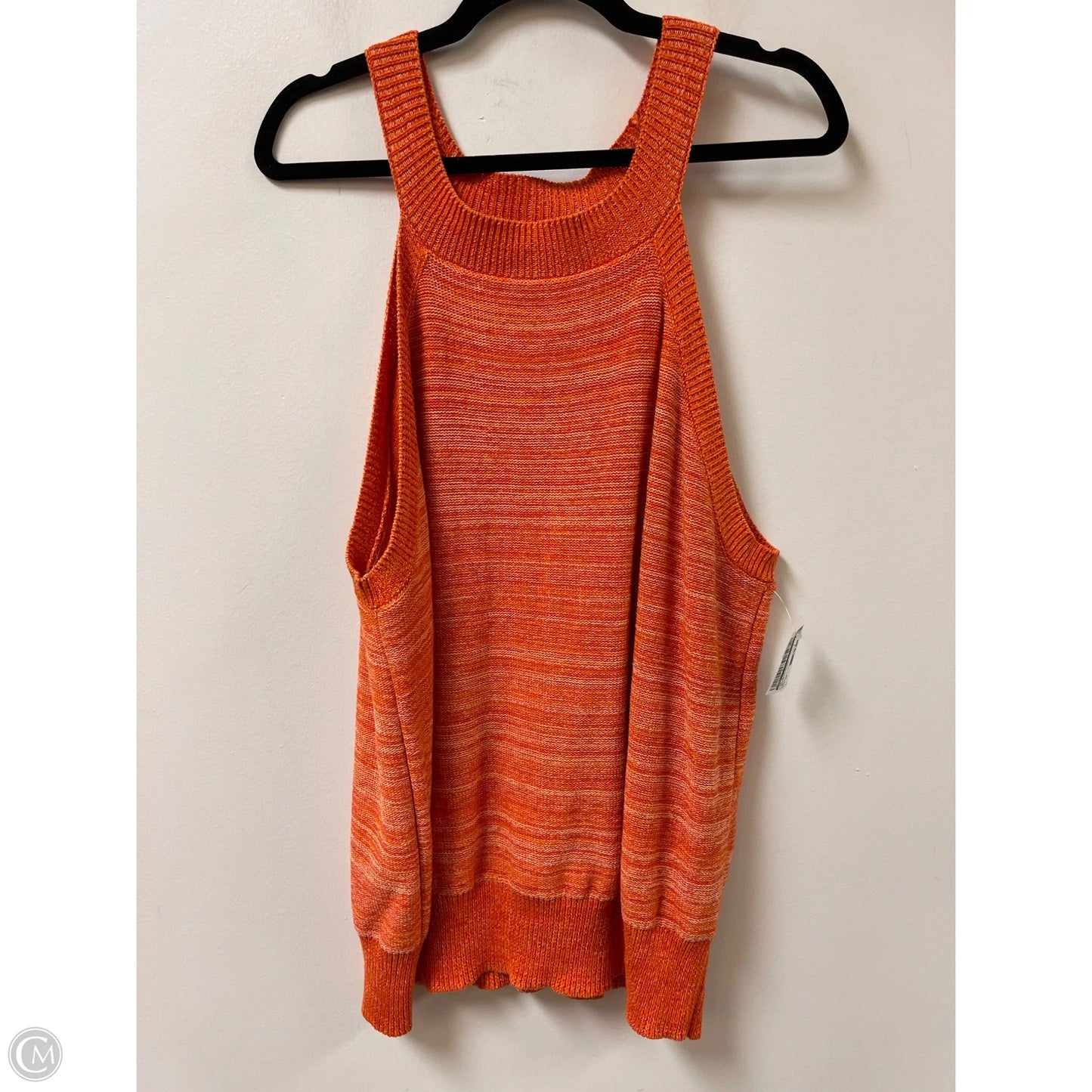 Top Sleeveless By Cato In Orange, Size: 2x