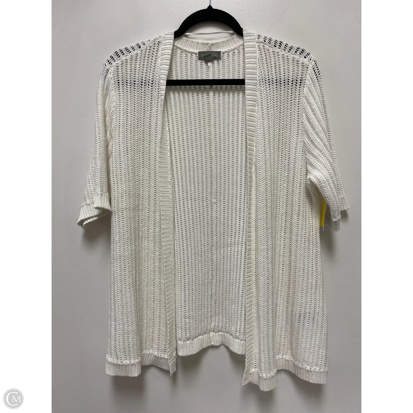 Sweater Cardigan By Style And Company In White, Size: M