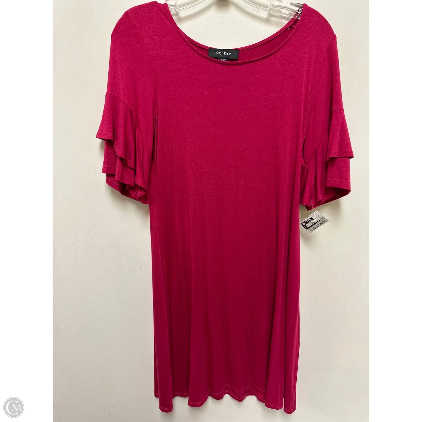 Dress Casual Midi By Karen Kane In Pink, Size: S