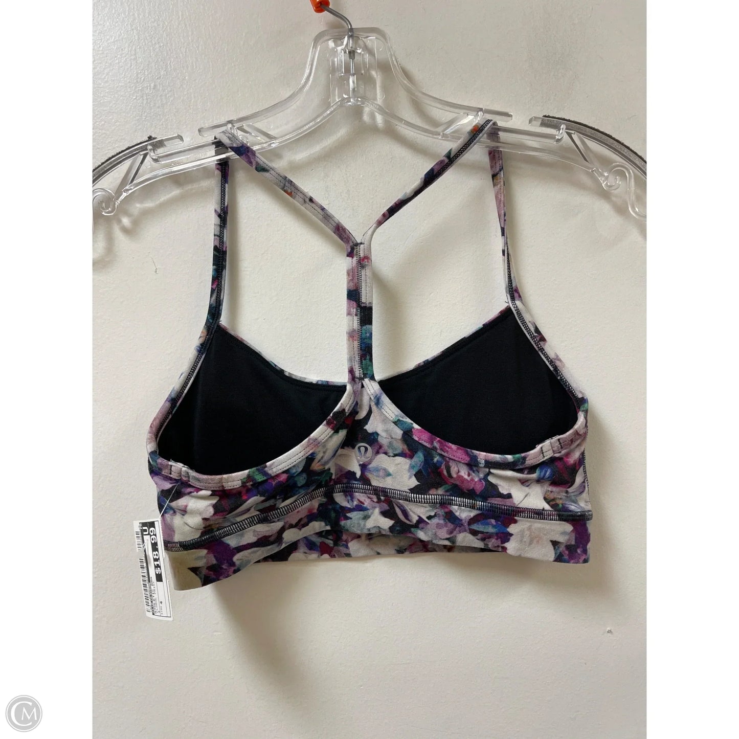 Athletic Bra By Lululemon In Floral Print, Size: 4