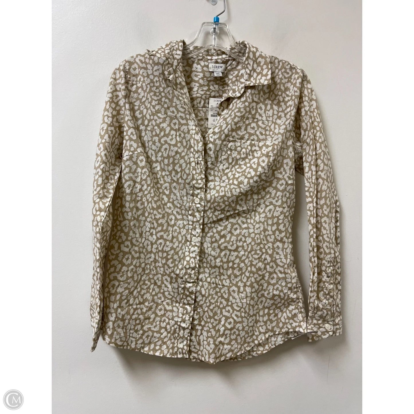 Blouse Long Sleeve By J. Crew In Animal Print, Size: Xs
