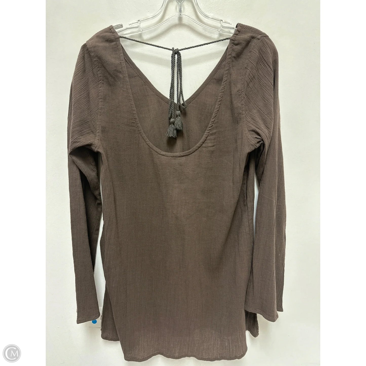 Tunic Long Sleeve By J. Crew In Brown, Size: L
