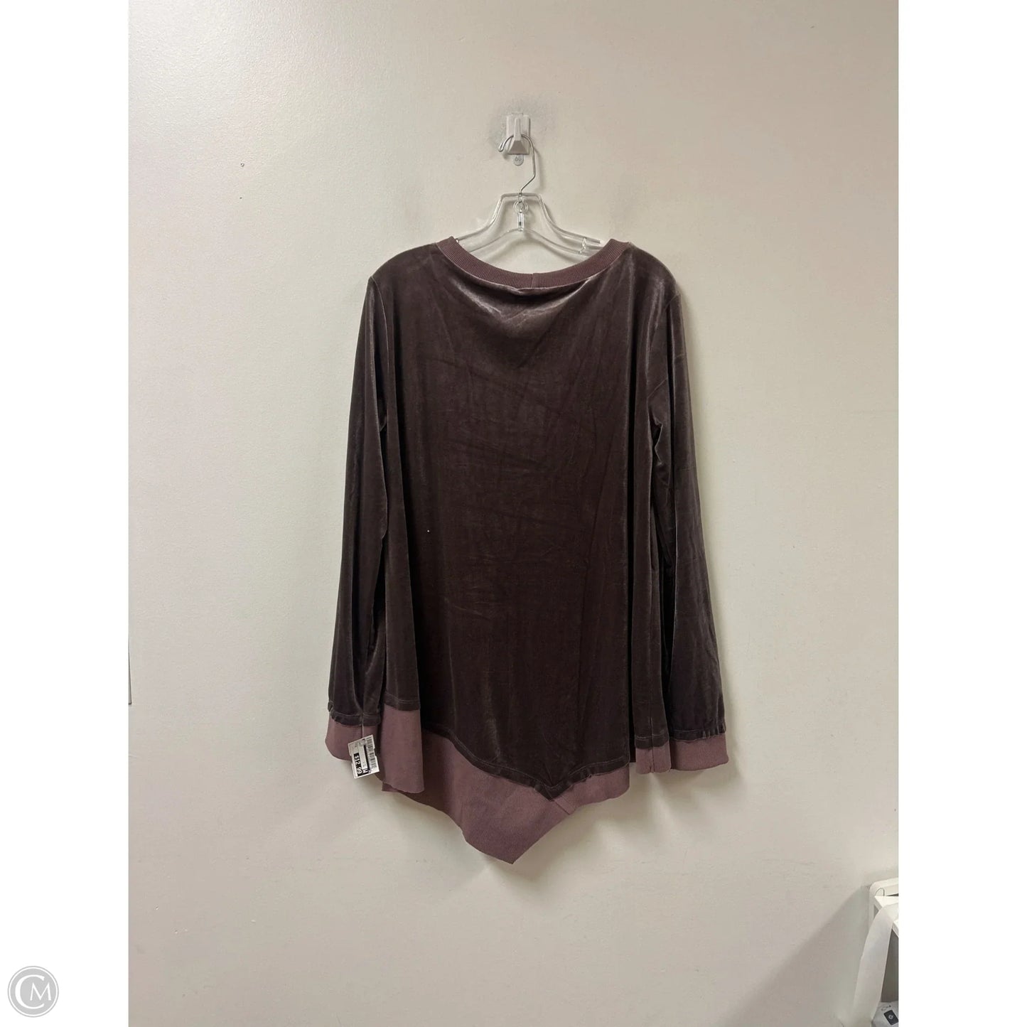 Top Long Sleeve By Easel In Purple, Size: M