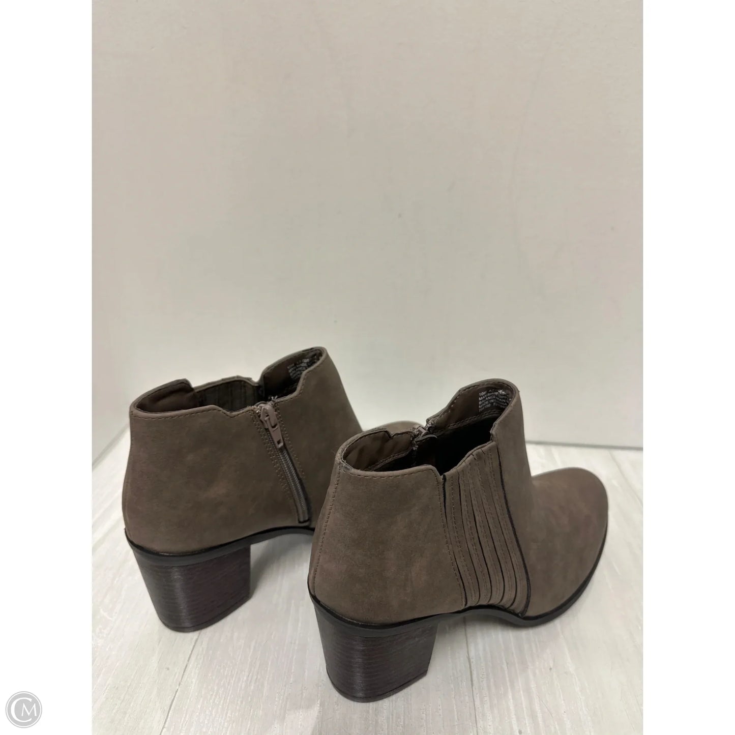 Boots Ankle Heels By Arizona In Grey, Size: 10