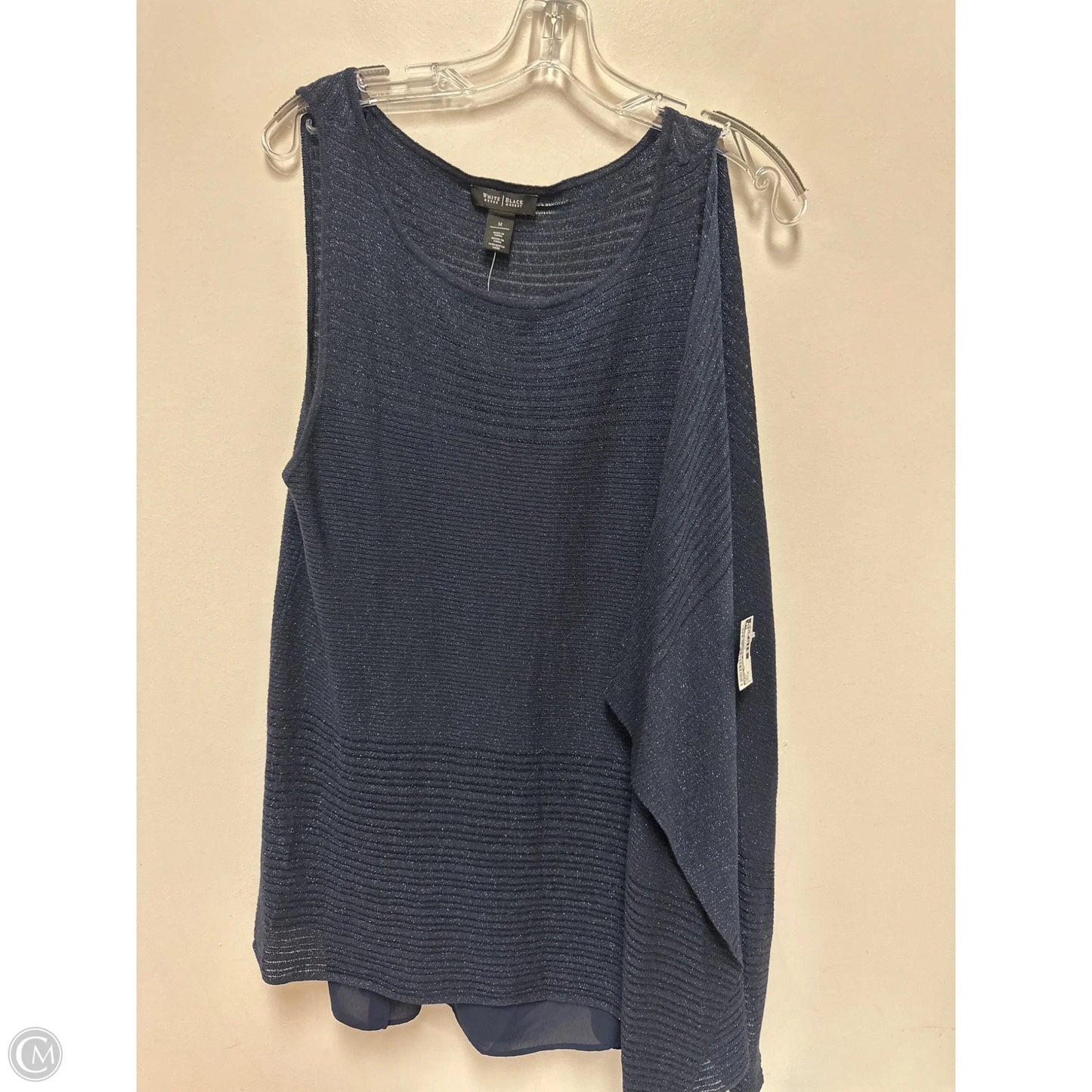 Tunic Short Sleeve By White House Black Market In Navy, Size: M