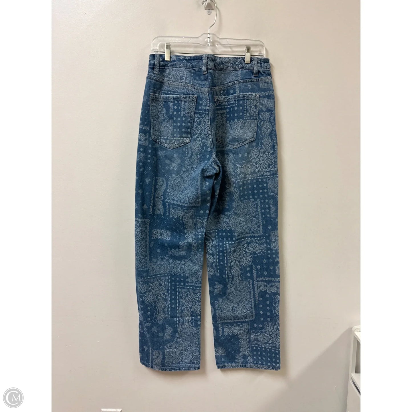 Jeans Straight By Forever 21 In Blue Denim, Size: 8