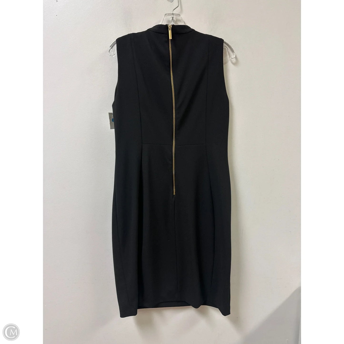 Dress Casual Midi By Calvin Klein In Black, Size: L