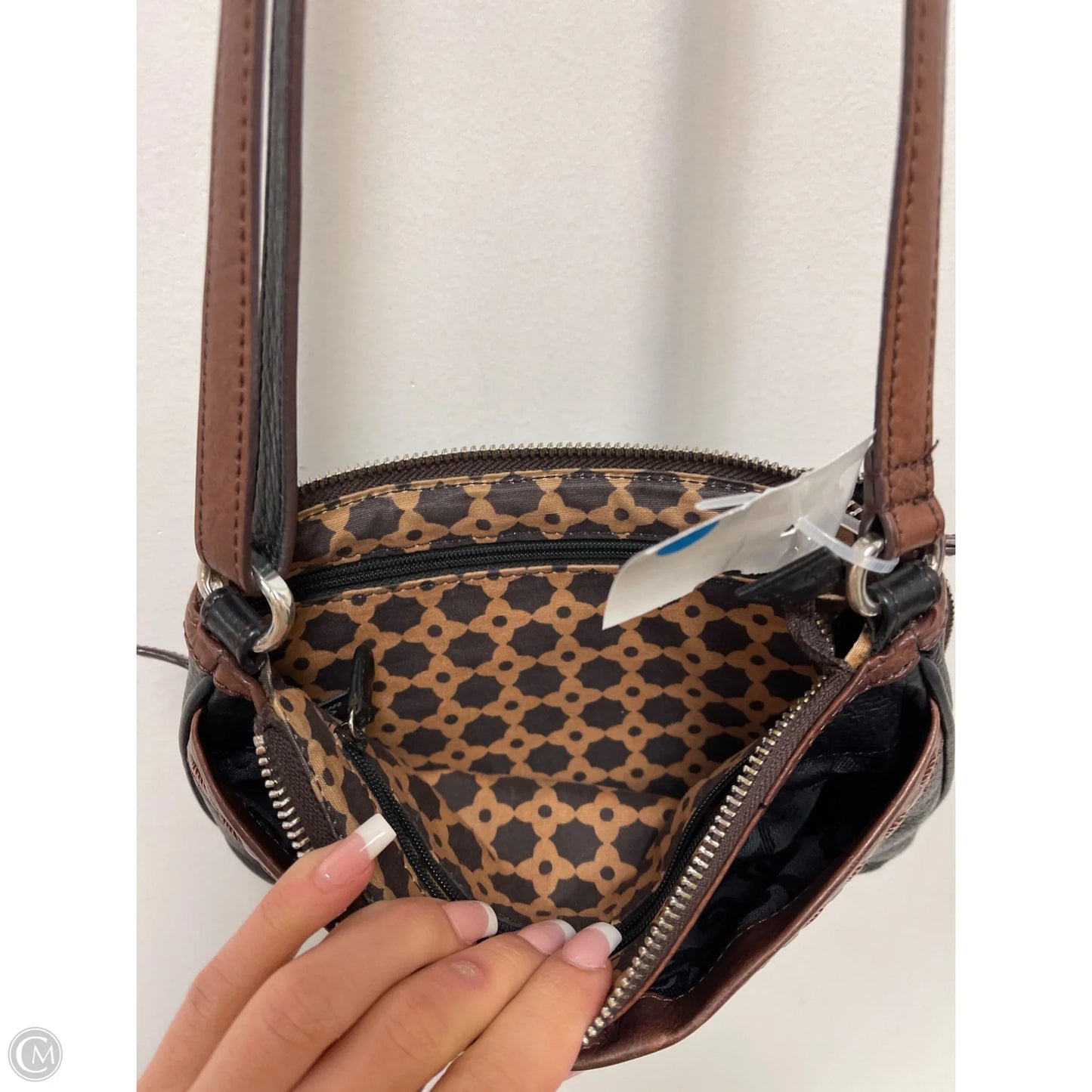 Crossbody Leather By Brighton, Size: Small