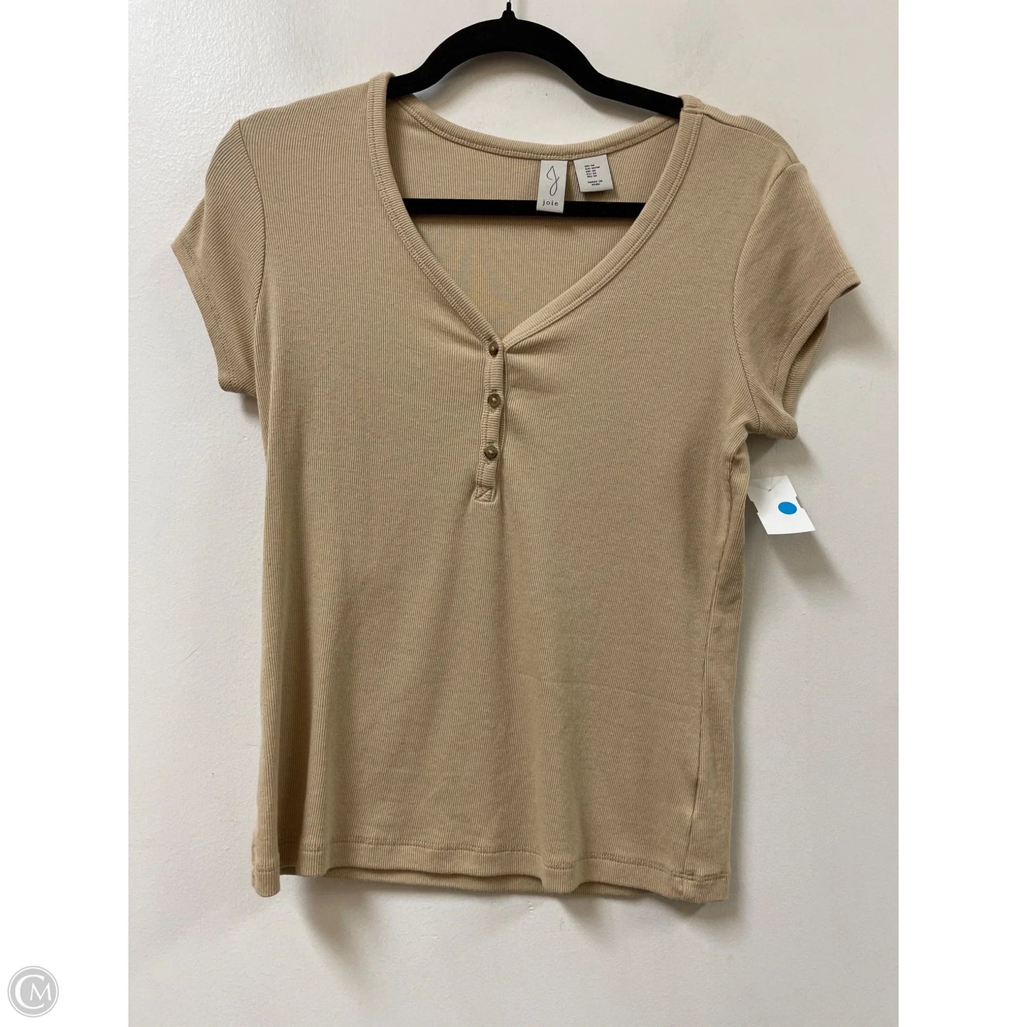 Top Short Sleeve By Joie In Cream, Size: M