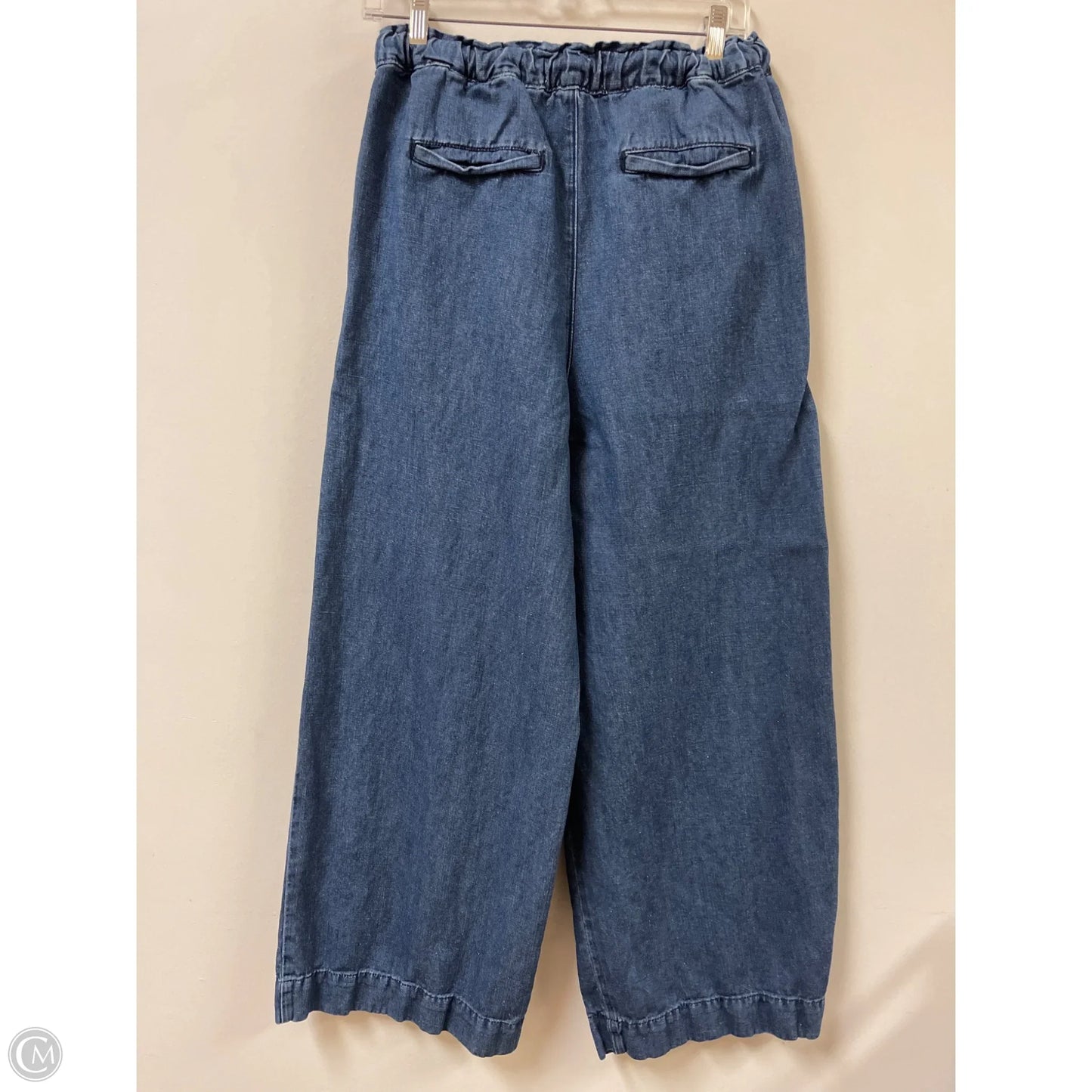 Pants Wide Leg By Loft In Blue Denim, Size: 4