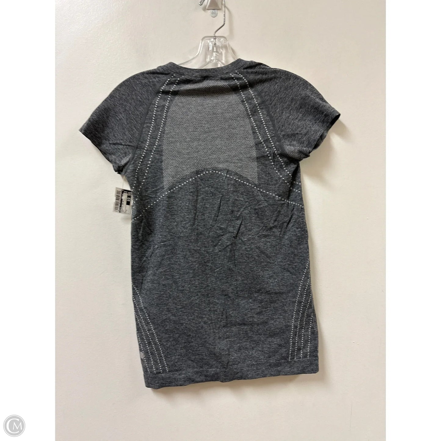 Athletic Top Short Sleeve By Zella In Grey, Size: S