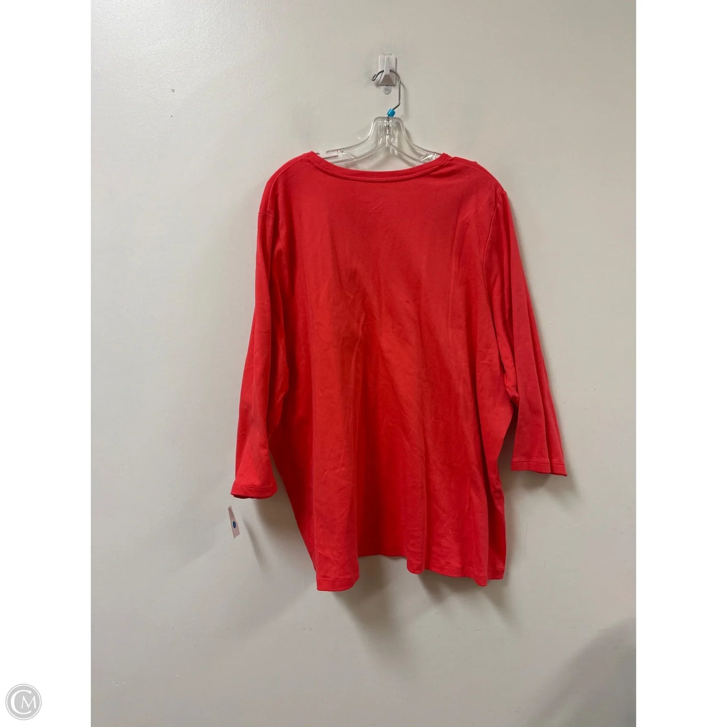 Top Long Sleeve By Kim Rogers In Pink, Size: 3x