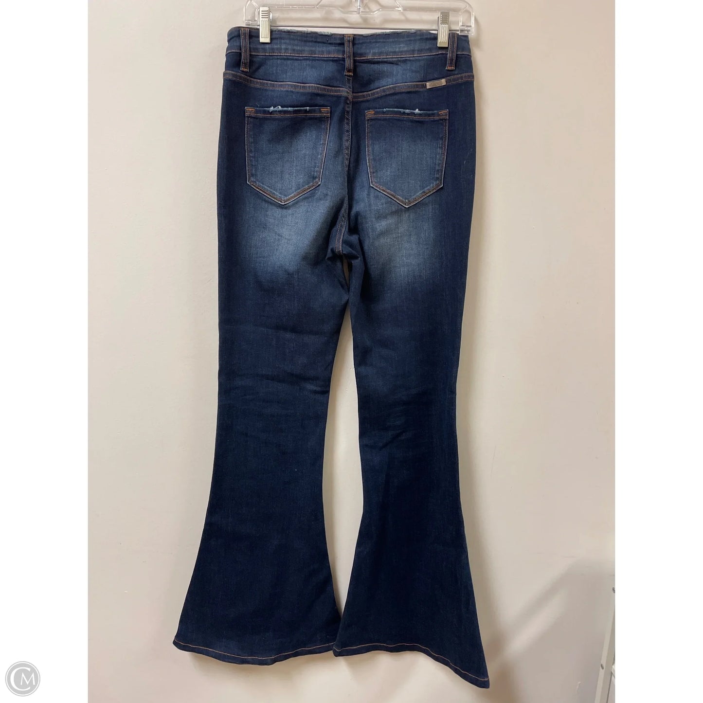 Jeans Flared By Kancan In Blue Denim, Size: 6