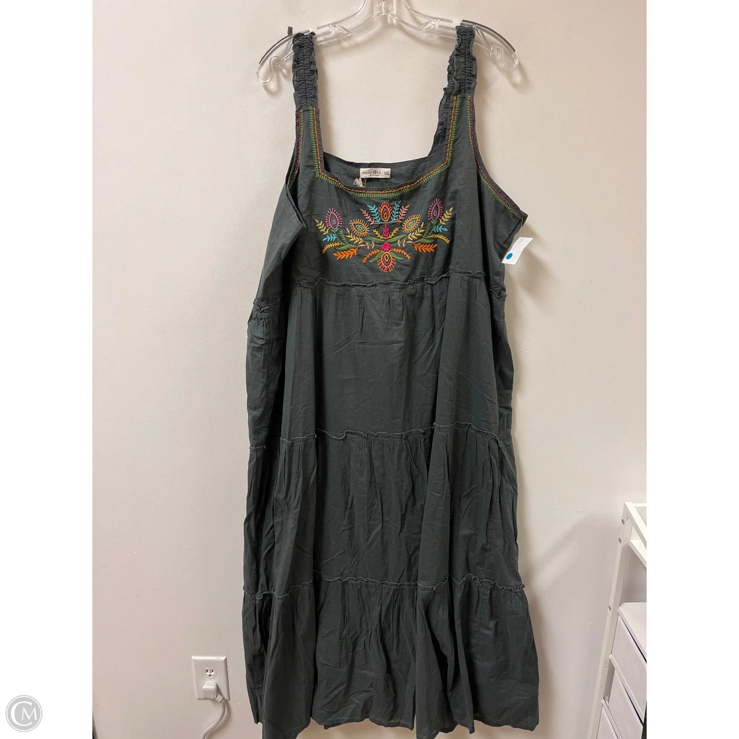 Dress Casual Maxi By Natural Life In Grey, Size: 1x