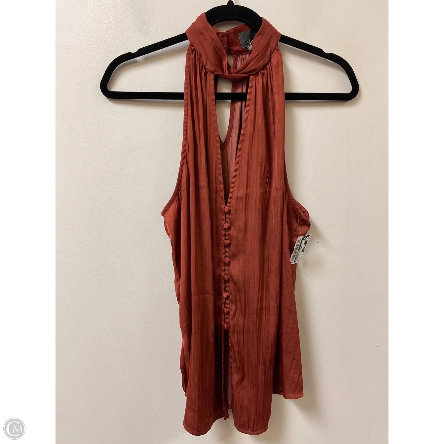 Top Sleeveless By Anthropologie In Orange, Size: M