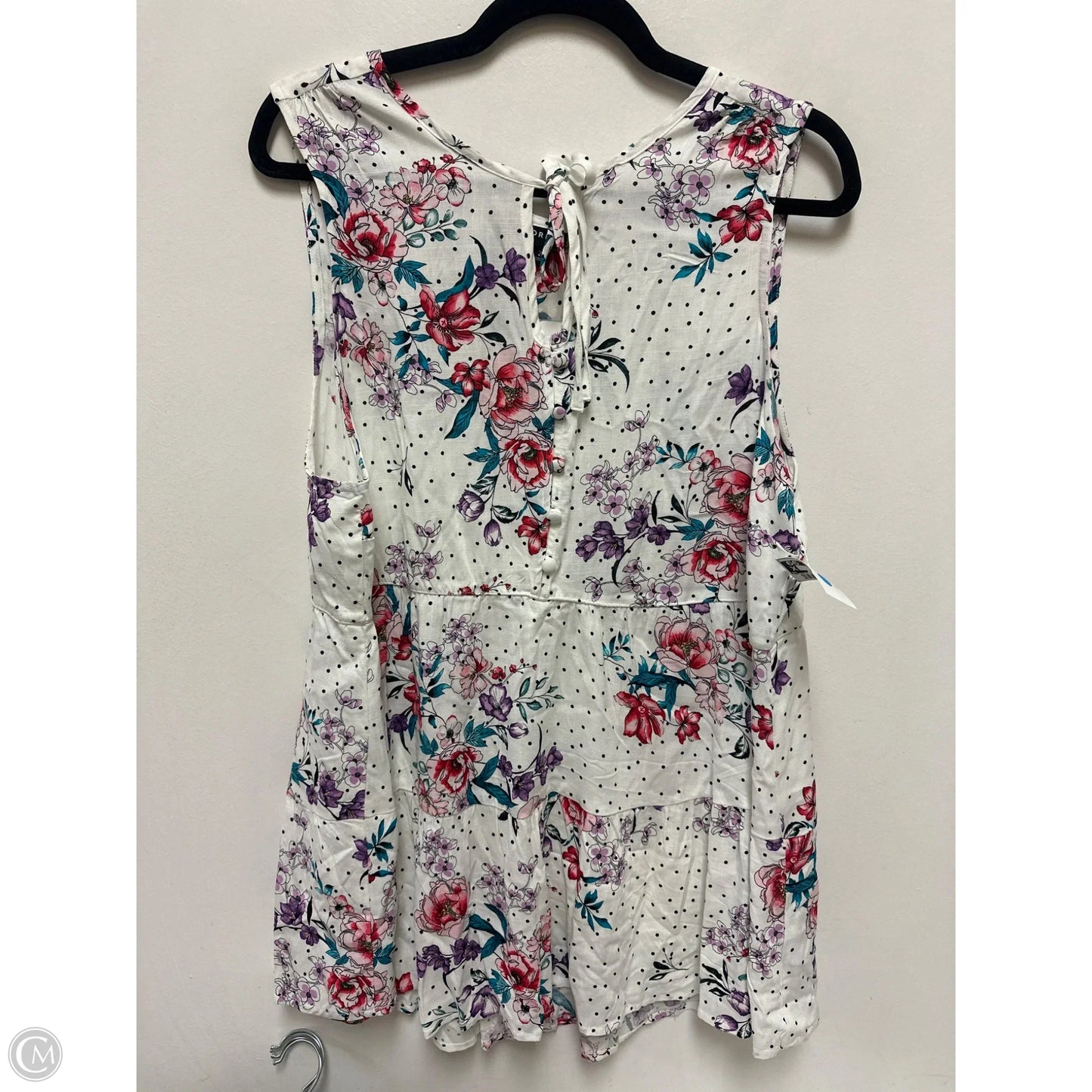 Top Sleeveless By Torrid In Floral Print, Size: 2x