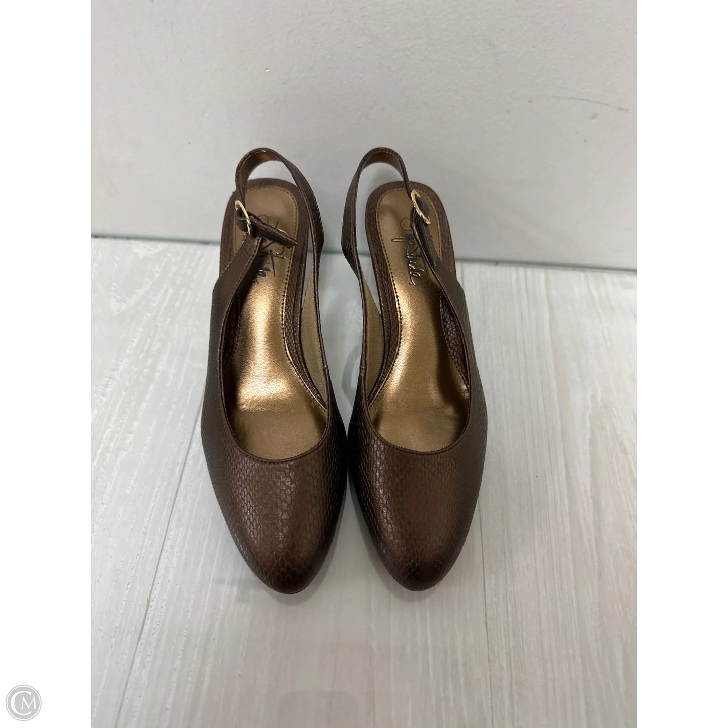 Shoes Heels Block By Life Stride In Brown, Size: 7.5