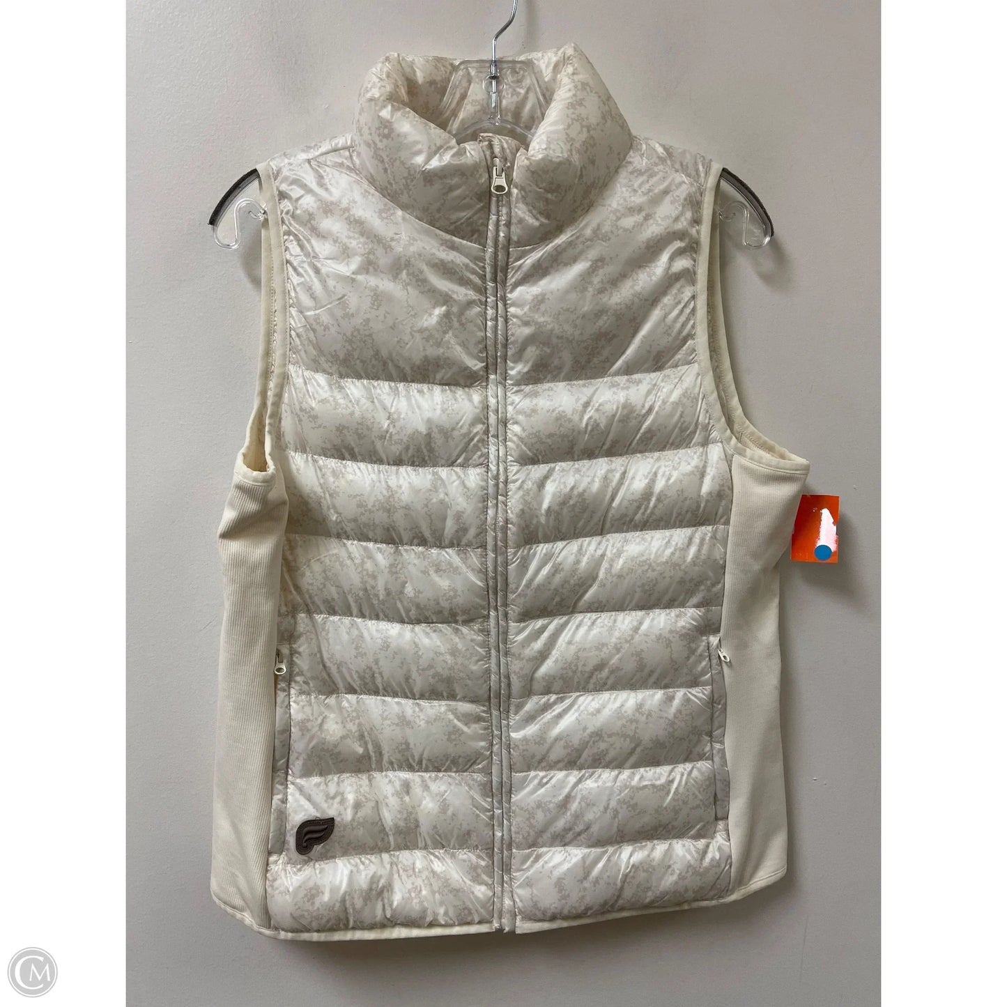 Vest Puffer & Quilted By Fabletics In Cream, Size: M