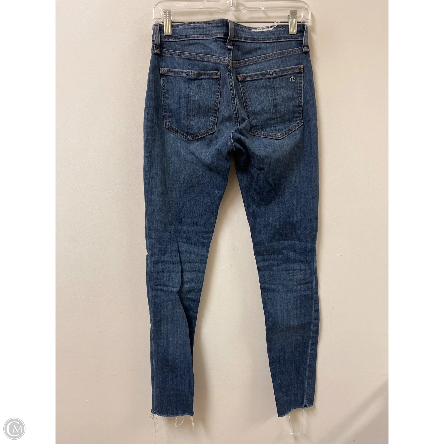 Jeans Skinny By Rag And Bone In Blue Denim, Size: 2