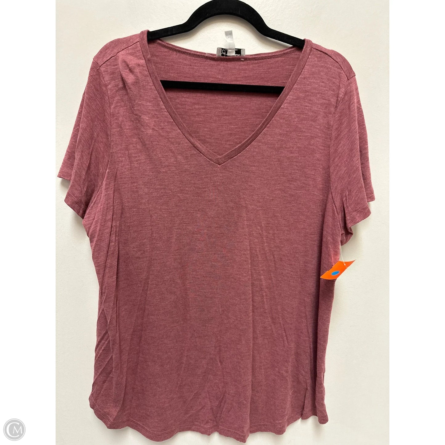 Top Short Sleeve By Jessica Simpson In Red, Size: 1x