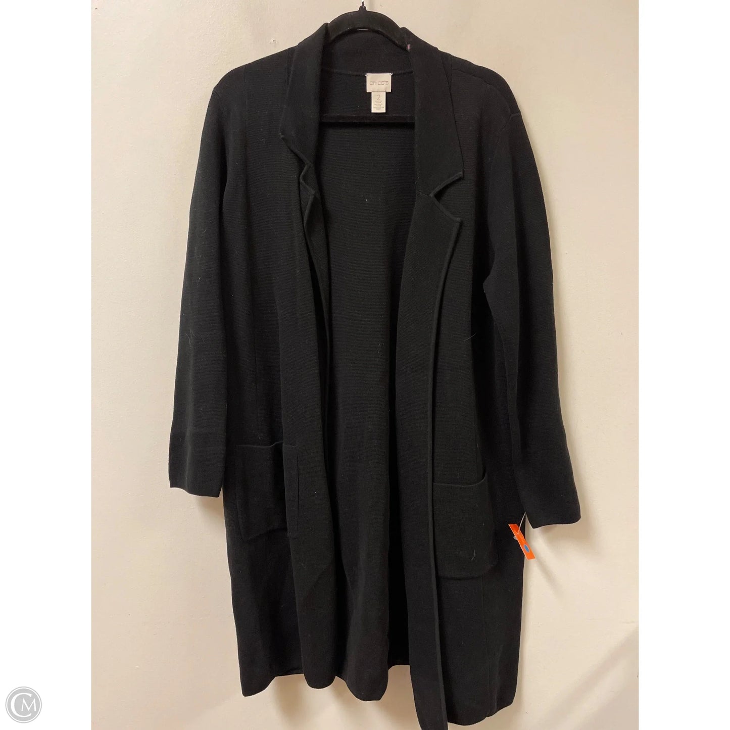 Sweater Cardigan By Chicos In Black, Size: L