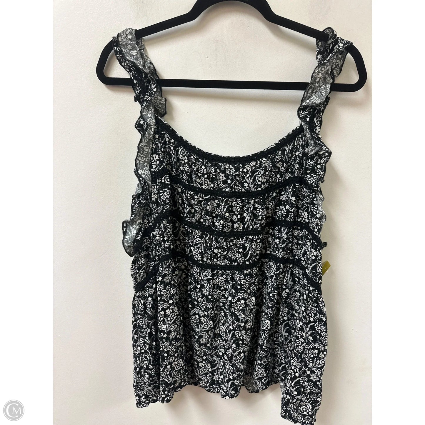 Top Sleeveless By Maurices In Black & White, Size: 2x