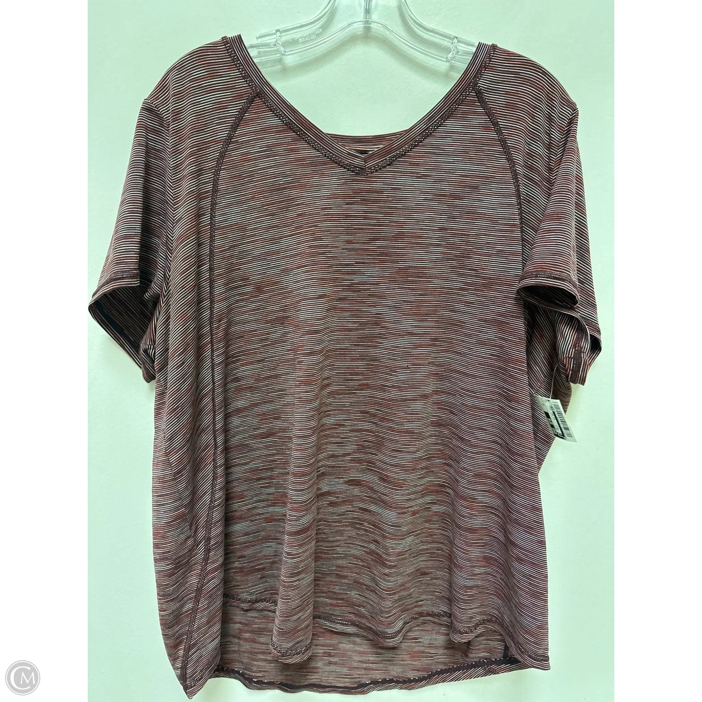 Athletic Top Short Sleeve By Xersion In Orange, Size: 1x