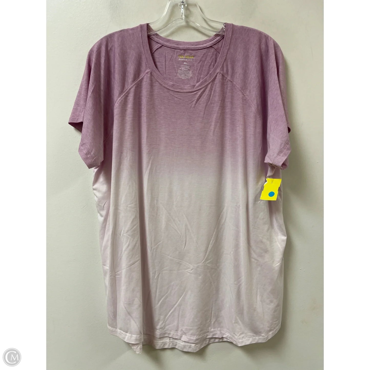 Athletic Top Short Sleeve By Tek Gear In Purple, Size: Xl