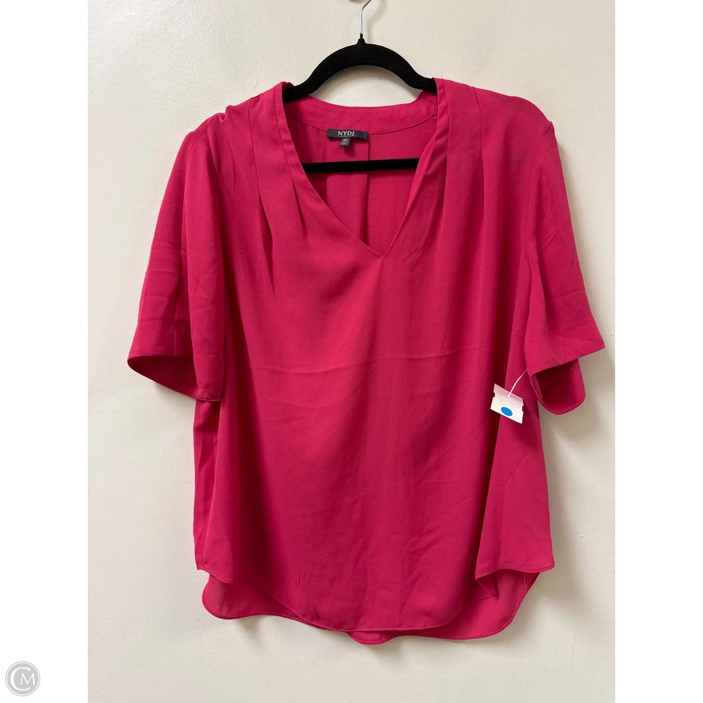 Top Short Sleeve By Not Your Daughters Jeans In Pink, Size: Xl